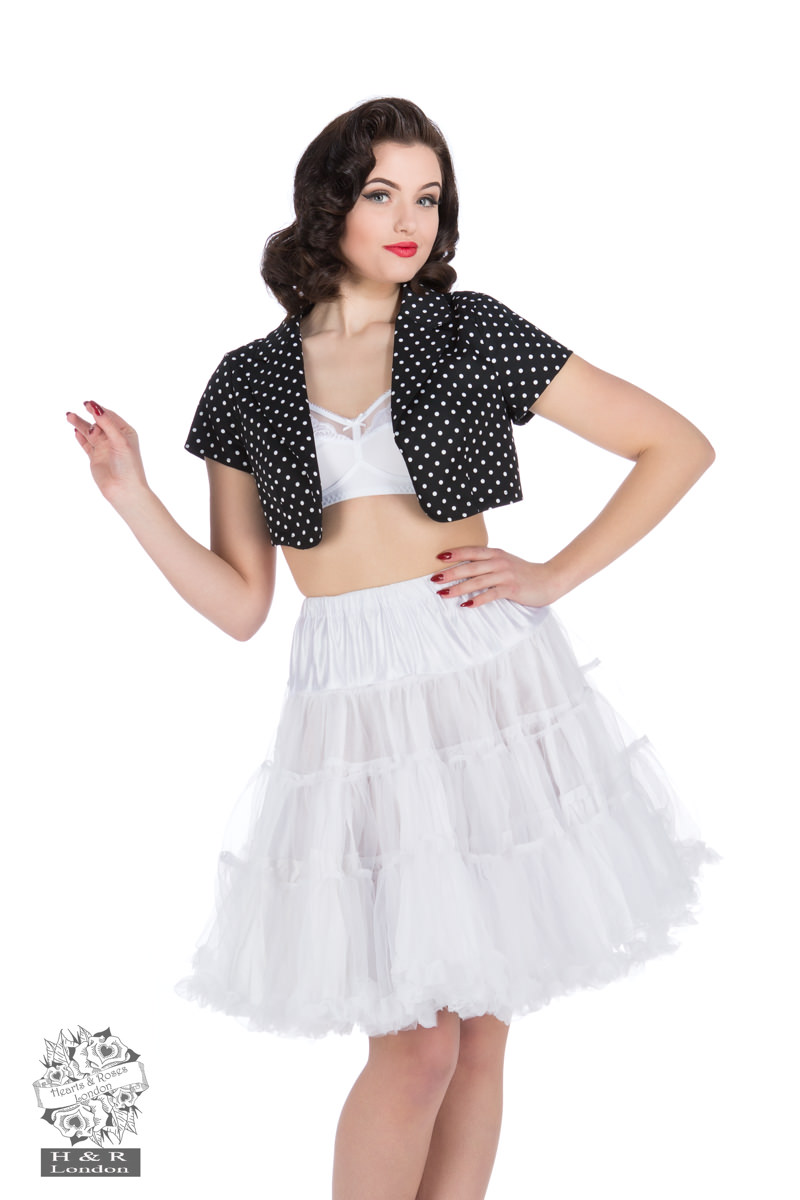 Black White Small Dot Bolero